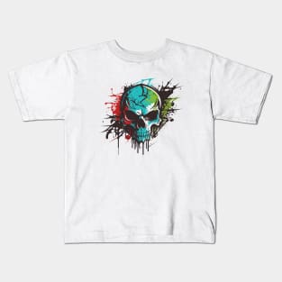 Graffiti Paint Skull Creative Kids T-Shirt